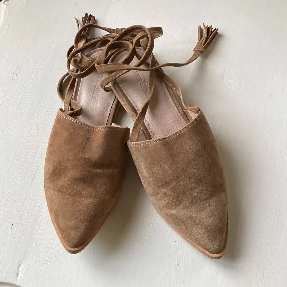 Anthropologie GeeWaWa Tan Gladiator Sip On Shoes Women’s 8